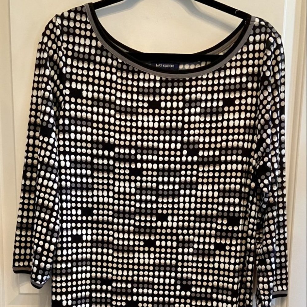 Max Edition polka dot shift dress Size XL